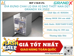Giá đựng chai lọ gia vị dao thớt nan dẹt GRANDX XK.25S2 - 250mm
